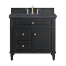 James Martin Lorelai 36" Single Bathroom Vanity, Black Onyx