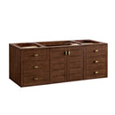 James Martin Amberly 60" Dual Mount Single Bathroom Vanity, Mid-Century Walnut