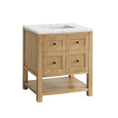 James Martin Breckenridge 30" Single Bathroom Vanity, Light Natural Oak