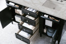 James Martin Brittany 60" Double Bathroom Vanity, Black Onyx