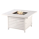 Aluminum 42-in Square Propane Fire Table with Beads, Covers and Lid