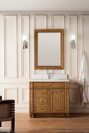 James Martin Bristol 36" Single Bathroom Vanity, Saddle Brown