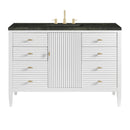 James Martin Myrrin 48" Single Bathroom Vanity, Bright White