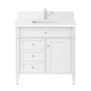 James Martin Brittany 36" Single Bathroom Vanity, Bright White
