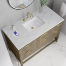 James Martin Emmeline 48" Single Bathroom Vanity, Pebble Oak