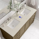 James Martin Chicago 60" Double Bathroom Vanity, Walnut Whisper