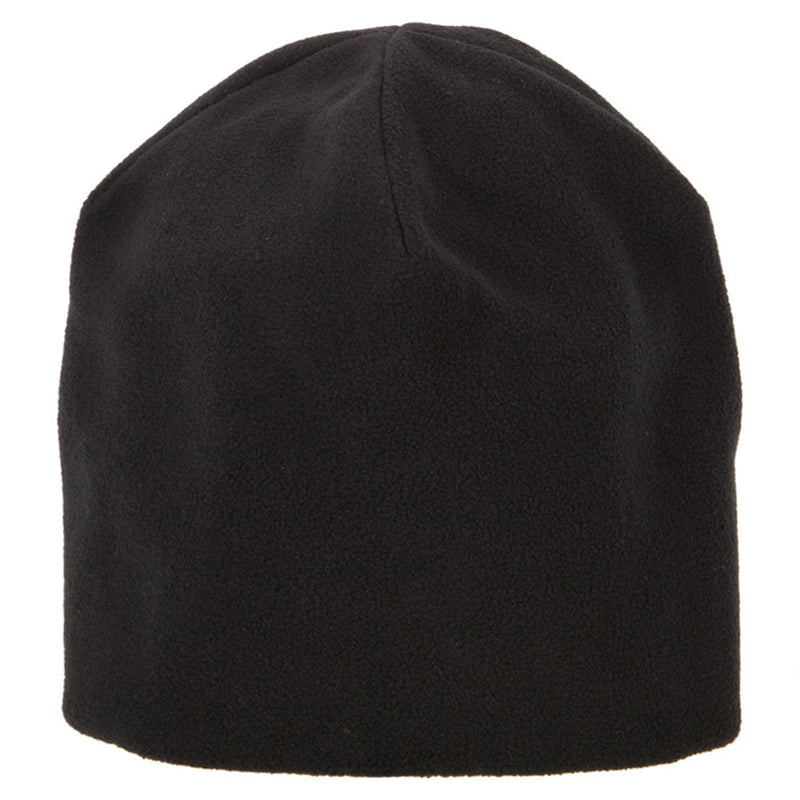 Big Size Vertical Seam Polyester Fleece Short Beanie