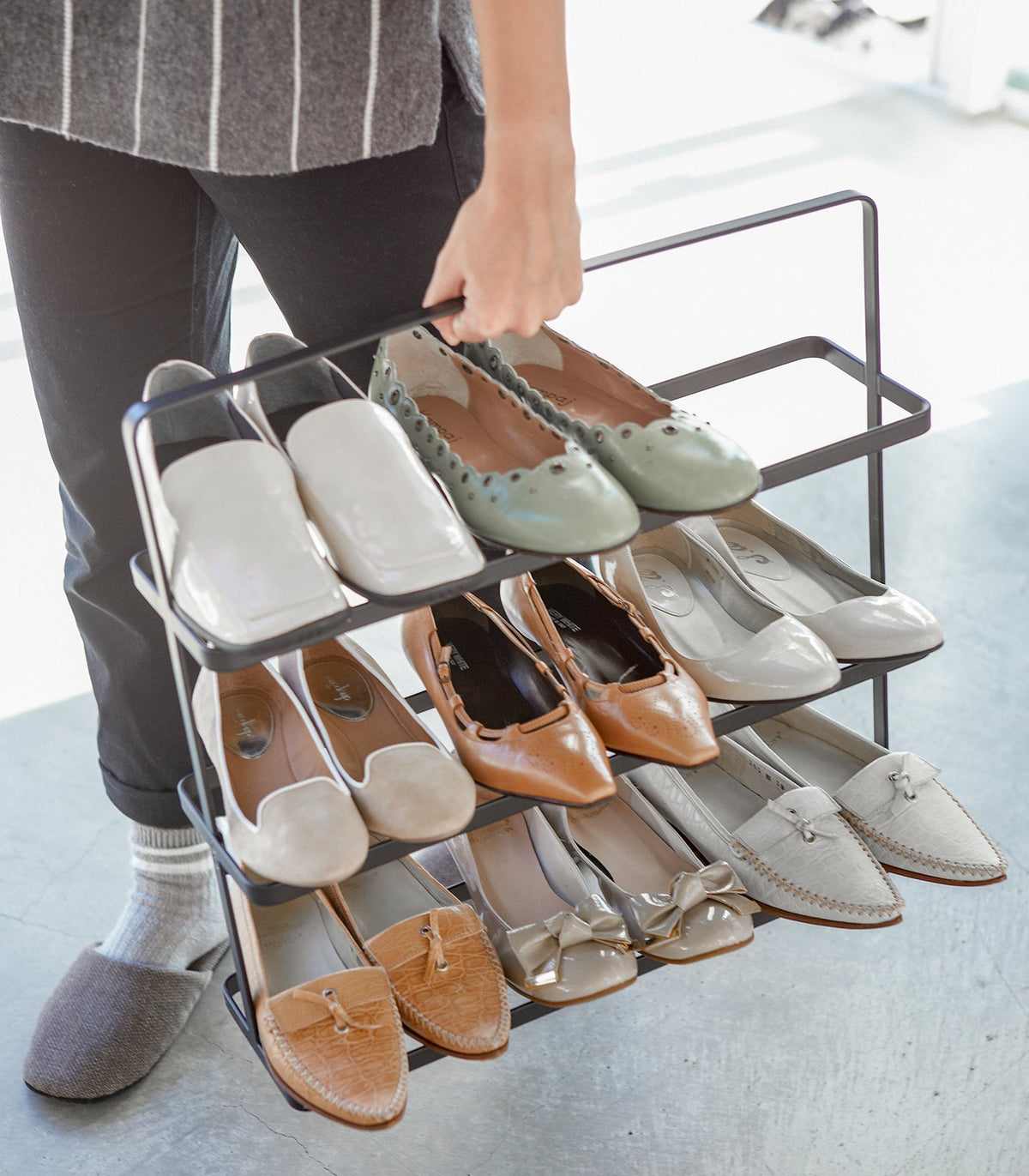Shoe Rack (18" H)  - Steel, photo 10 of 12