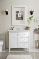 James Martin Palisades 36" Single Bathroom Vanity, Bright White