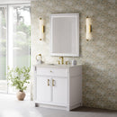 James Martin Bellshire 36" Single Bathroom Vanity, Bright White