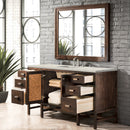 James Martin Addison 60" Single Bathroom Vanity, Mid-Century Acacia