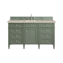 James Martin Brittany 60" Single Bathroom Vanity, Smokey Celadon