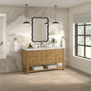 James Martin Breckenridge 60" Single Bathroom Vanity, Light Natural Oak