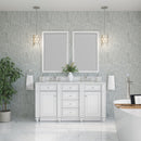 James Martin Bristol 60" Double Bathroom Vanity, Bright White