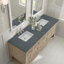James Martin Breckenridge 72" Double Bathroom Vanity, Whitewashed Oak