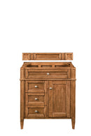 James Martin Brittany 30" Single Bathroom Vanity, Saddle Brown