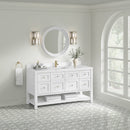 James Martin Breckenridge 60" Single Bathroom Vanity, Bright White