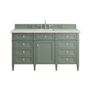 James Martin Brittany 60" Single Bathroom Vanity, Smokey Celadon