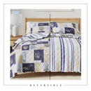 Caspian Collection Coastal Patchwork Quilt Set by Great Bay Home