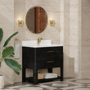James Martin Lucian 36" Single Bathroom Vanity, Carbon Oak