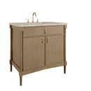 James Martin Kinnsden 36" Single Bathroom Vanity, Weathered Oak