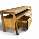 Natural Oak Wood Tv Unit