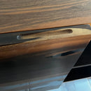 Solid Walnut Wood Smoked Epoxy Console