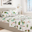 Turkish Cotton Christmas Flannel Sheet Set - Whittaker Collection by Great Bay Home