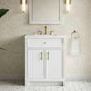James Martin Bellshire 30" Single Bathroom Vanity, Bright White