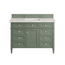 James Martin Brittany 48" Single Bathroom Vanity, Smokey Celadon
