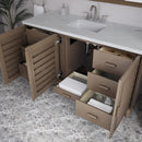 James Martin Portland 60" Single Bathroom Vanity, Whitewashed Walnut