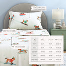 Turkish Cotton Christmas Flannel Sheet Set - Whittaker Collection by Great Bay Home