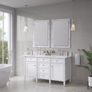 James Martin Brittany 60" Double Bathroom Vanity, Bright White