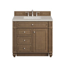 James Martin Bristol 36" Single Bathroom Vanity, Saddle Brown