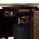 Aluminum 44-in Round Propane Fire Table with Beads, Covers and Lid