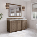 James Martin Bristol 60" Single Bathroom Vanity, Whitewashed Walnut