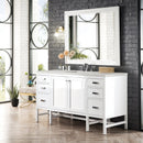 James Martin Addison 60" Single Bathroom Vanity, Glossy White