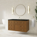 James Martin Laurent 48" Dual Mount Single Bathroom Vanity, Honey Oak