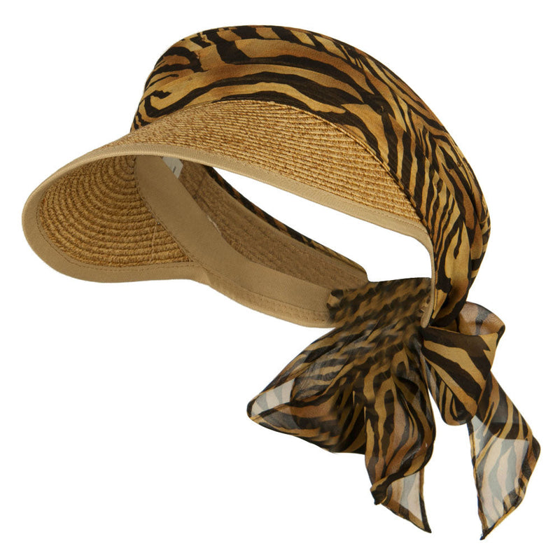 UPF 50+ Animal Print Gardening Sun Visor