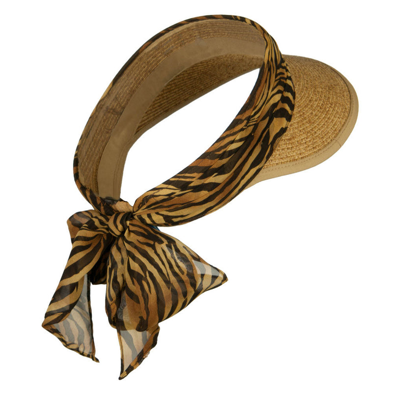 UPF 50+ Animal Print Gardening Sun Visor