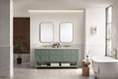 James Martin Breckenridge 72" Double Bathroom Vanity, Smokey Celadon