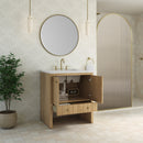 James Martin Hudson 30" Single Bathroom Vanity, Light Natural Oak