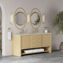 James Martin Marigot 72" Double Bathroom Vanity, Sunwashed Oak