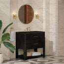 James Martin Lucian 36" Single Bathroom Vanity, Carbon Oak