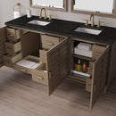 James Martin Portland 72" Double Bathroom Vanity, Whitewashed Walnut