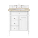 James Martin Brittany 30" Single Bathroom Vanity, Bright White