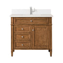 James Martin Brittany 36" Single Bathroom Vanity, Saddle Brown