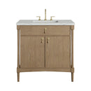 James Martin Kinnsden 36" Single Bathroom Vanity, Weathered Oak