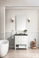 James Martin Breckenridge 30" Single Bathroom Vanity, Bright White