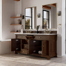 James Martin Brookfield 72" Double Bathroom Vanity, Honey Oak